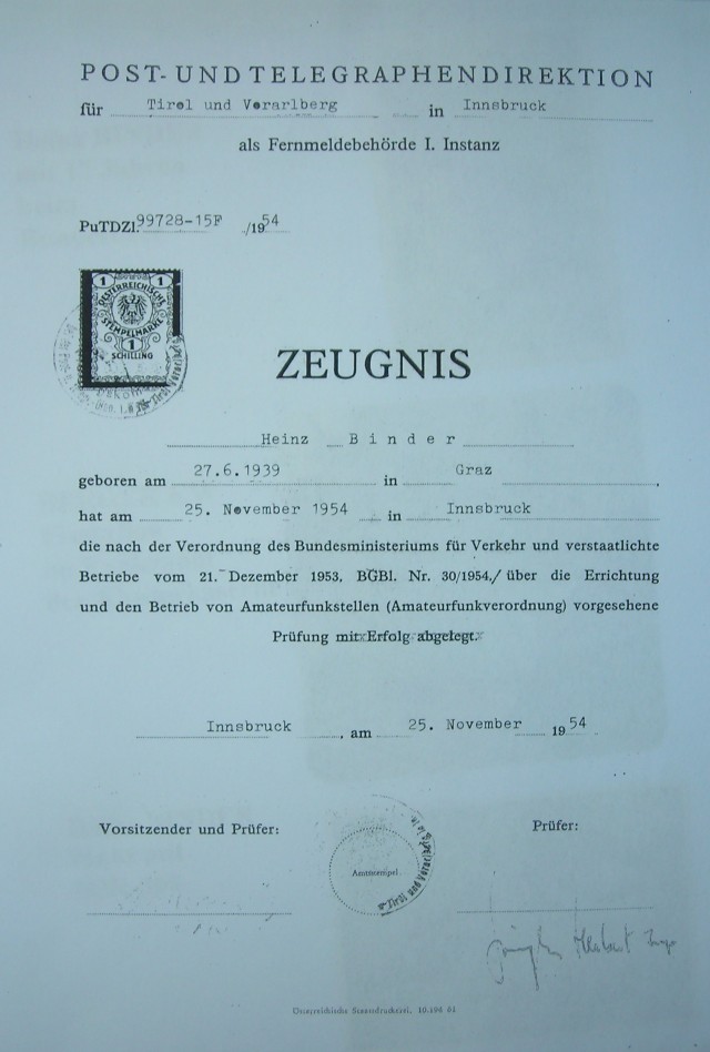 Postzeugnis